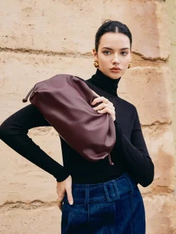 COMMENSE Drawstring Soft Clutch Bag* Bags|Accessories
