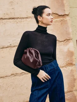 COMMENSE Drawstring Soft Clutch Bag* Bags|Accessories