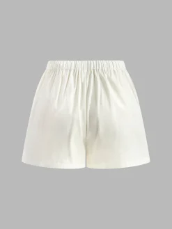 COMMENSE Drawstring Split Casual Shorts Set* Shorts Sets|Shorts