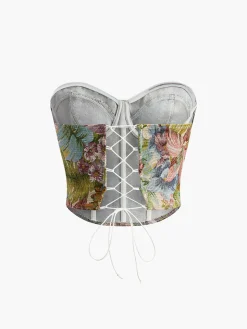 COMMENSE Drawstring Wrap Corset* Corset Tops|Tops