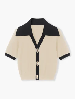 COMMENSE Effortless Collared Top* Sweater Tops|Sweaters & Cardigans