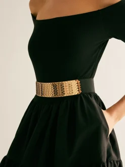 COMMENSE Elastic Fish Scale Belt* Belts & Chain|Accessories