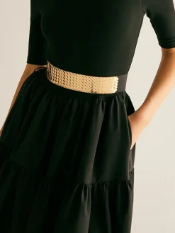 COMMENSE Elastic Fish Scale Belt* Belts & Chain|Accessories