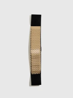 COMMENSE Elastic Fish Scale Belt* Belts & Chain|Accessories