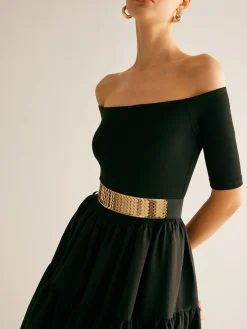 COMMENSE Elastic Fish Scale Belt* Belts & Chain|Accessories