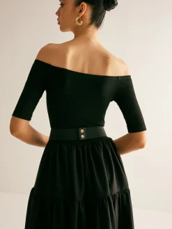 COMMENSE Elastic Fish Scale Belt* Belts & Chain|Accessories