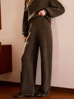 COMMENSE Elastic Waist Sweater Pants* Pants|Knitwear