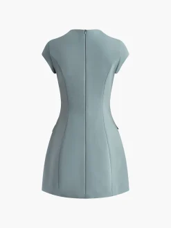 COMMENSE Elegant A-line Mini Dress* White Dresses|Black Dresses