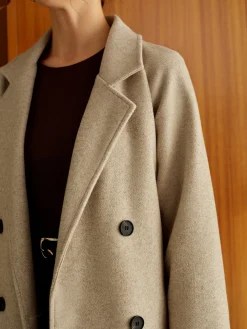 COMMENSE Elegant Belted Long Winter Coat* Outerwear|Coats
