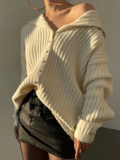 COMMENSE Elegant Button Cardigan* Cardigans|Sweaters & Cardigans