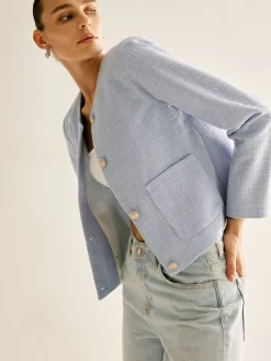 COMMENSE Elegant Button Down Jacket* Outerwear|Jackets
