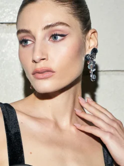 COMMENSE Elegant Floral Tassel Earrings* Earrings|Accessories