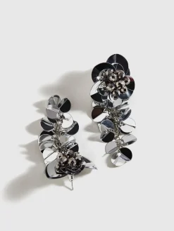 COMMENSE Elegant Floral Tassel Earrings* Earrings|Accessories