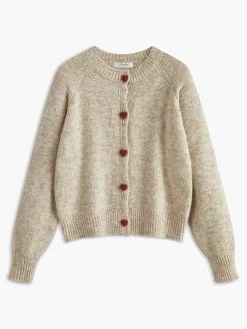 COMMENSE Elegant Heart-Button Cardigan* Cardigans|Sweaters & Cardigans