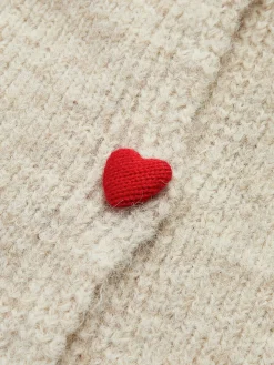COMMENSE Elegant Heart-Button Cardigan* Cardigans|Sweaters & Cardigans
