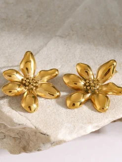 COMMENSE Elegant Irregular Petal Earrings* Earrings|Accessories