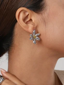 COMMENSE Elegant Irregular Petal Earrings* Earrings|Accessories