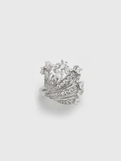 COMMENSE Elegant Irregular Ziron Open Ring* Rings & Bracelets|Accessories