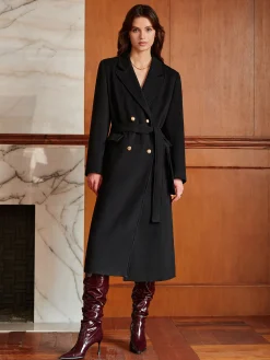COMMENSE Elegant Lapel Belted Coat* Outerwear|Coats