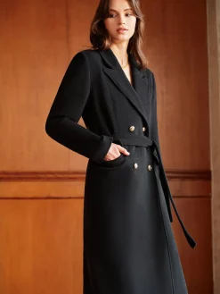 COMMENSE Elegant Lapel Belted Coat* Outerwear|Coats