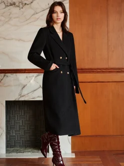 COMMENSE Elegant Lapel Belted Coat* Outerwear|Coats