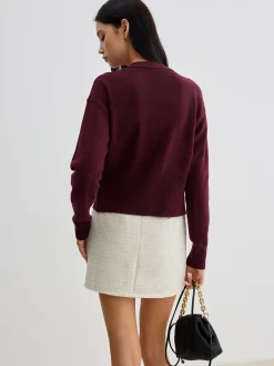 COMMENSE Elegant Metal Button Short Cardigan* Cardigans|Sweaters & Cardigans