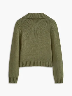 COMMENSE Elegant Metal Lapel Sweater* Sweater Tops|Sweaters & Cardigans