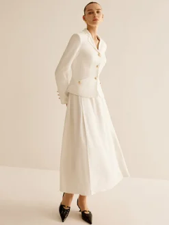 COMMENSE Elegant Metal-Button Blazer* Outerwear|Blazers