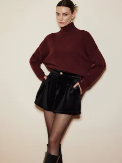 COMMENSE Elegant Mock Neck Shift Sweater* Sweater Tops|Sweaters & Cardigans
