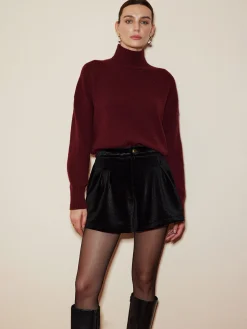 COMMENSE Elegant Mock Neck Shift Sweater* Sweater Tops|Sweaters & Cardigans