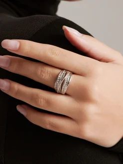 COMMENSE Elegant Multi-Layer Zircon Ring* Rings & Bracelets|Accessories