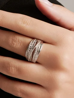 COMMENSE Elegant Multi-Layer Zircon Ring* Rings & Bracelets|Accessories