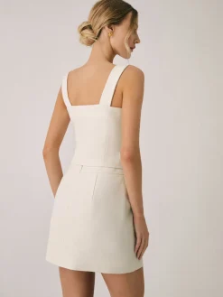 COMMENSE Elegant Pearl Buckle Mini Skirt* Skirts|Matching Sets