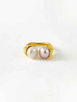 COMMENSE Elegant Pearl Open Ring* Rings & Bracelets|Accessories