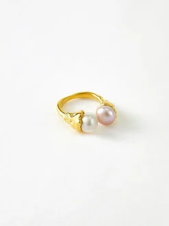 COMMENSE Elegant Pearl Open Ring* Rings & Bracelets|Accessories
