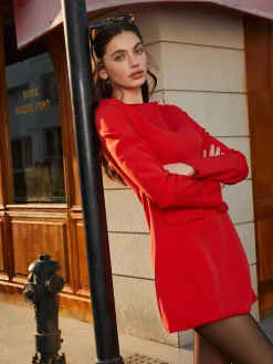 COMMENSE Elegant Plain Short Dress* Cocktail & Party Dresses|Short Dresses