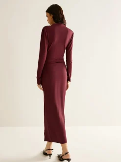 COMMENSE Elegant Pleated Split Dress* Work Dresses|Cocktail & Party Dresses