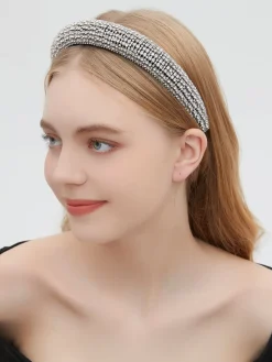 COMMENSE Elegant Rhinestone Headband* Hair Claws & Hats|Accessories