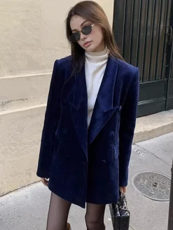 COMMENSE Elegant Shift Button Blazer* Outerwear|Blazers