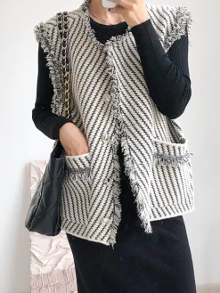 COMMENSE Elegant Tassel Vest* Outerwear|Vests