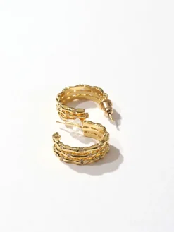 COMMENSE Elegant Tunnel Hoop Stud Earrings* Earrings|Accessories