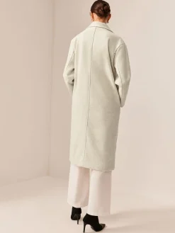 COMMENSE Elegant Tweed Long Coat* Outerwear|Coats