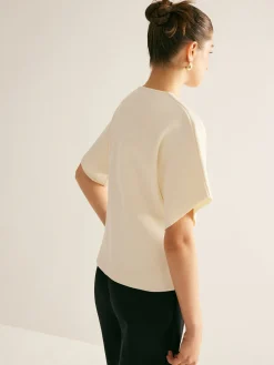COMMENSE Elegant V-Neck Button Knit Top* Sweater Tops|Sweaters & Cardigans