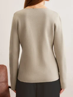 COMMENSE Elegant V-Neck Fit Cardigan* Cardigans|Sweaters & Cardigans