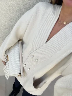 COMMENSE Elegant V-Neck Pockets Cardigan* Cardigans|Sweaters & Cardigans