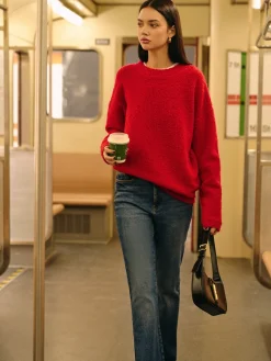 COMMENSE Elegant Wool-Blend Cozy Sweater* Sweater Tops|Sweaters & Cardigans
