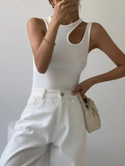 COMMENSE Ellis Cutout Tank Top* Sweater Tops|Tank Tops & Camis