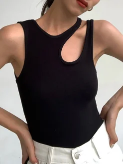 COMMENSE Ellis Cutout Tank Top* Sweater Tops|Tank Tops & Camis
