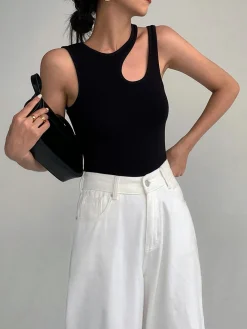 COMMENSE Ellis Cutout Tank Top* Sweater Tops|Tank Tops & Camis