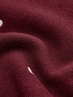 COMMENSE Embroidered Heart Oversized Knit Sweater* Sweater Tops|Sweaters & Cardigans